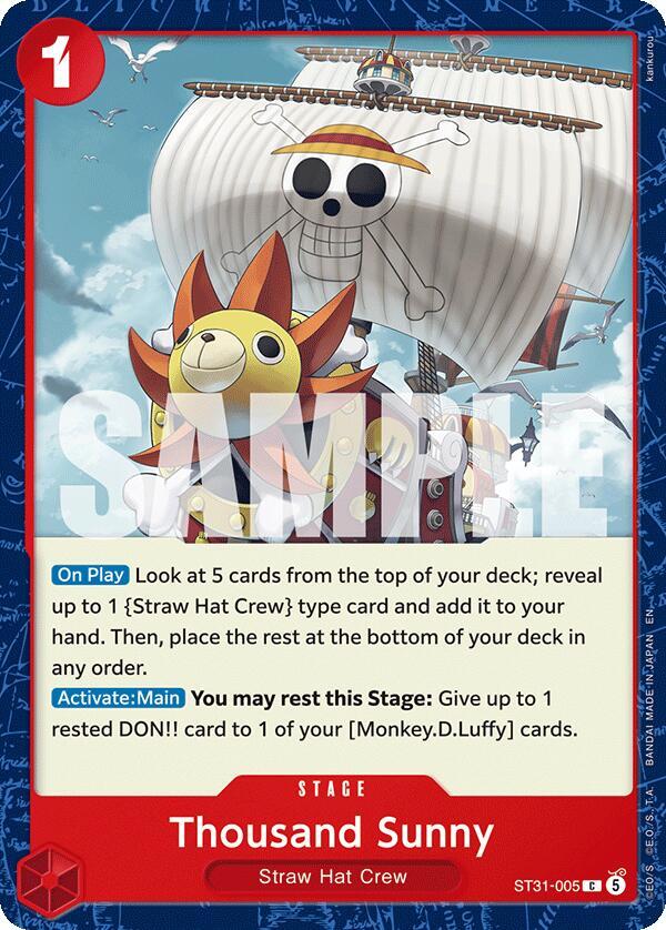 Thousand Sunny ST31-005 (Starter Deck 31: RED Monkey.D.Luffy)