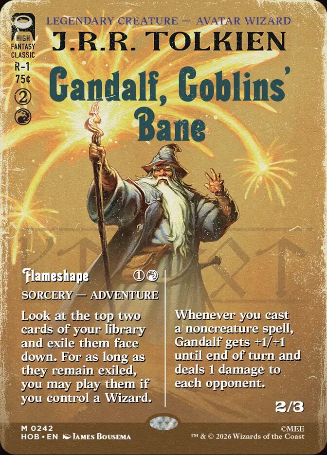 Gandalf, Goblins' Bane // Flameshape 242 (The Hobbit) - Borderless