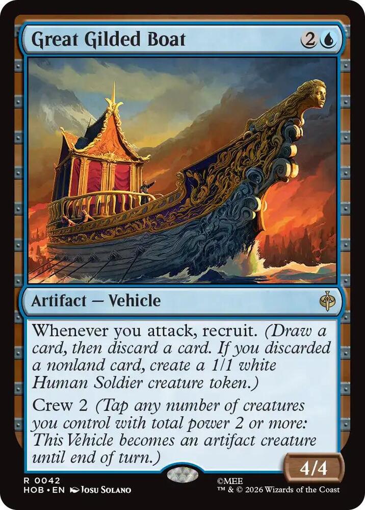 Great Gilded Boat 42 (The Hobbit) - Foil