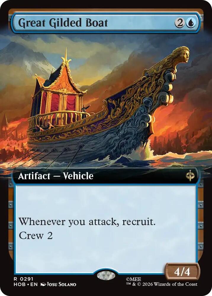 Great Gilded Boat 291 (The Hobbit) - Extended Art