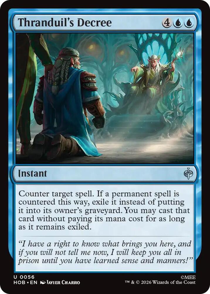 Thranduil's Decree 56 (The Hobbit) - Foil