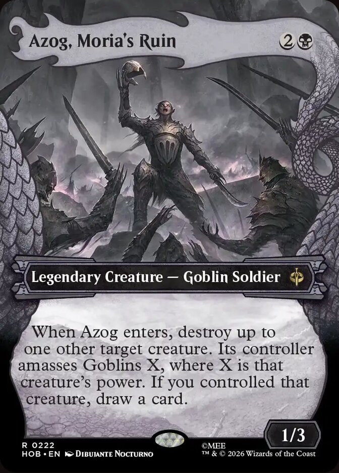 Azog, Moria's Ruin 222 (The Hobbit) - Showcase Foil