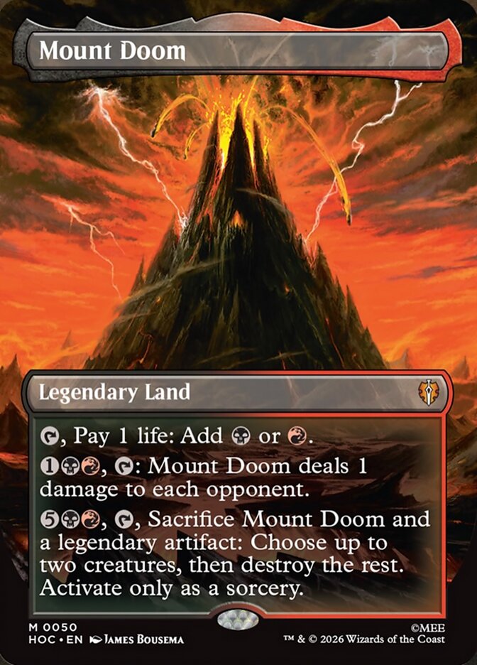 Mount Doom 50 (The Hobbit: Eternal-Legal) - Borderless Foil