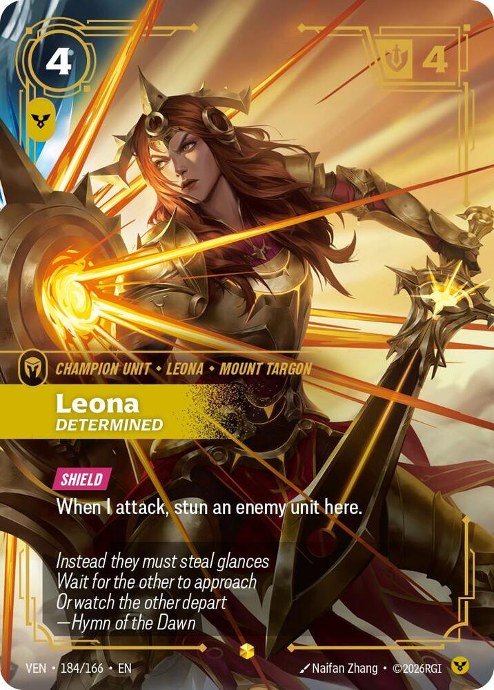 Leona - Determined 184/166 (Vendetta) - Foil