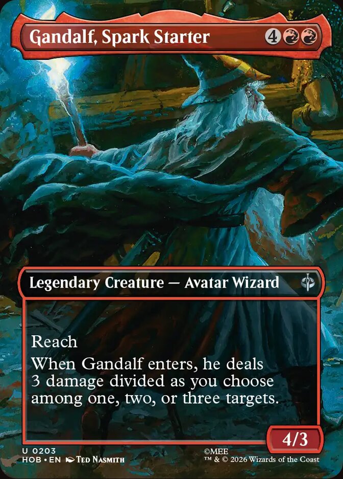 Gandalf, Spark Starter 203 (The Hobbit) - Borderless Foil