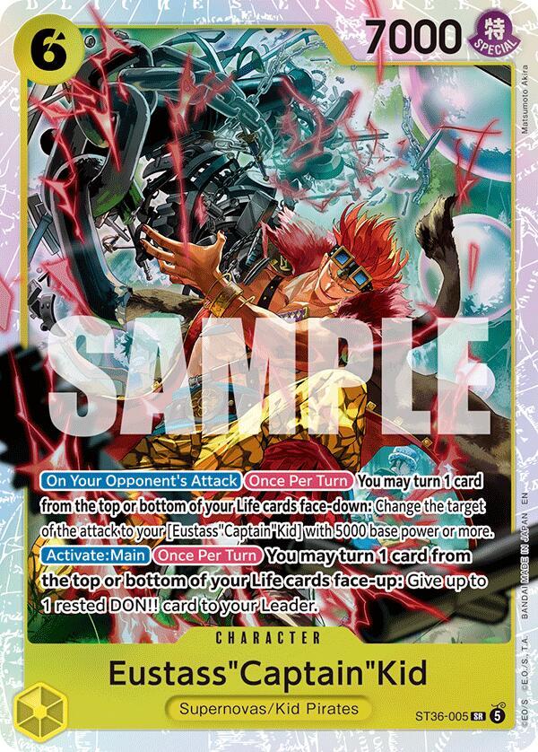 Eustass"Captain"Kid ST36-005 (Starter Deck 36: YELLOW Eustass"Captain"Kid) - Foil