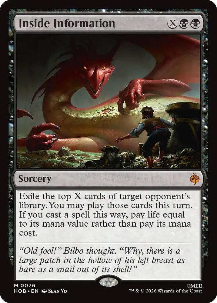 Inside Information 76 (The Hobbit) - Foil