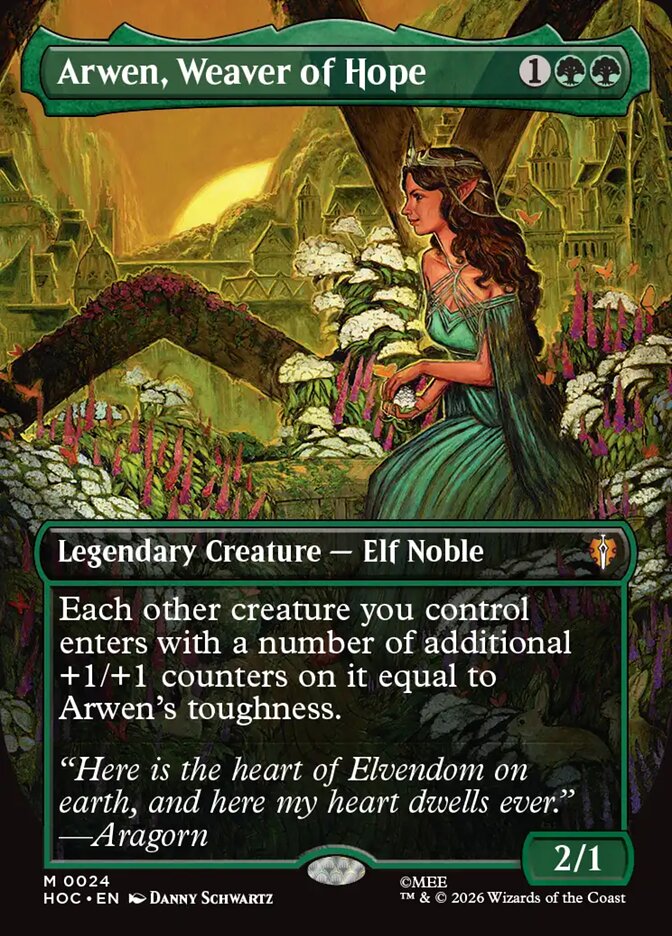 Arwen, Weaver of Hope 24 (The Hobbit: Eternal-Legal) - Borderless Foil