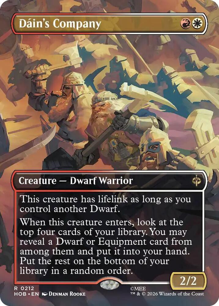 Dain's Company 212 (The Hobbit) - Borderless Foil