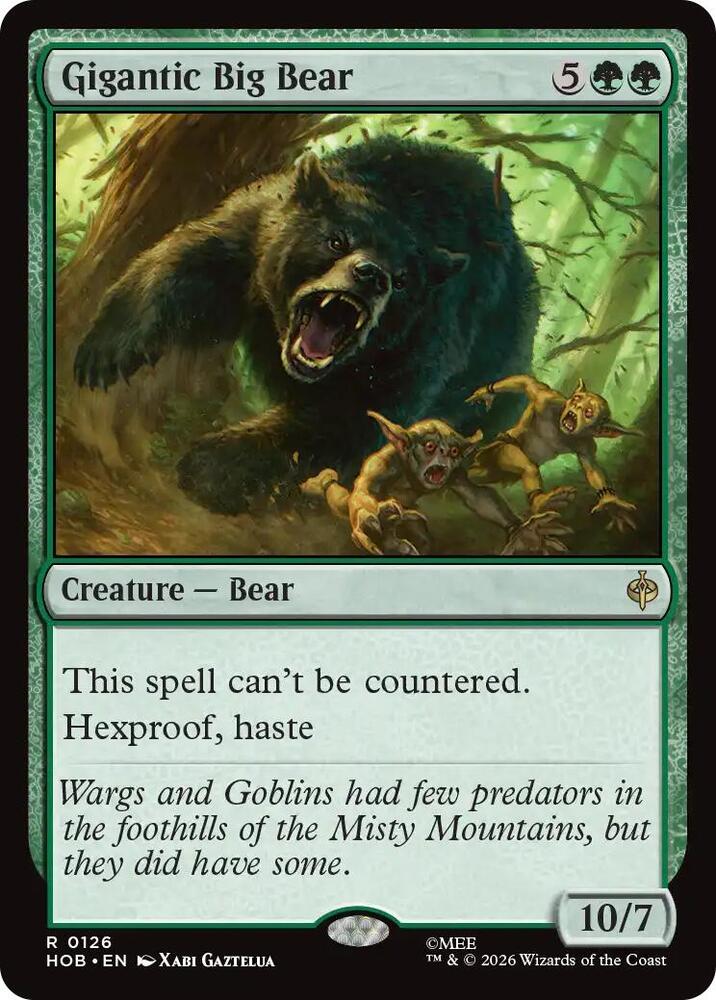 Gigantic Big Bear 126 (The Hobbit) - Foil