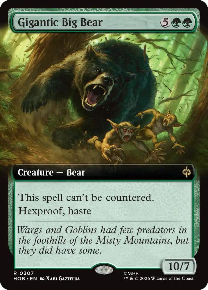 Gigantic Big Bear 307 (The Hobbit) - Extended Art