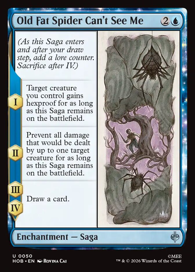 Old Fat Spider Can't See Me 50 (The Hobbit)
