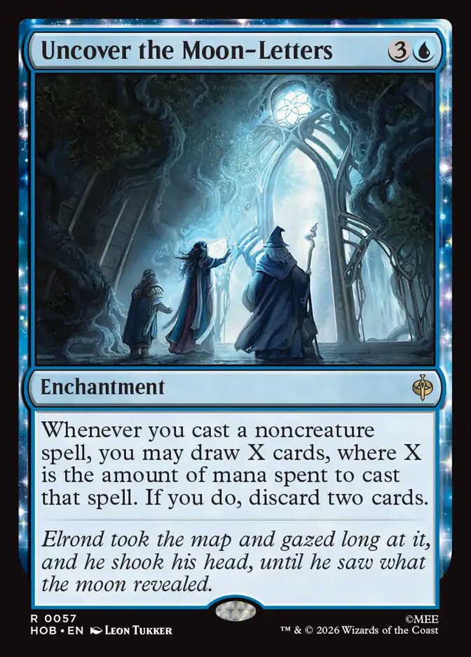 Uncover the Moon-Letters 57 (The Hobbit) - Foil