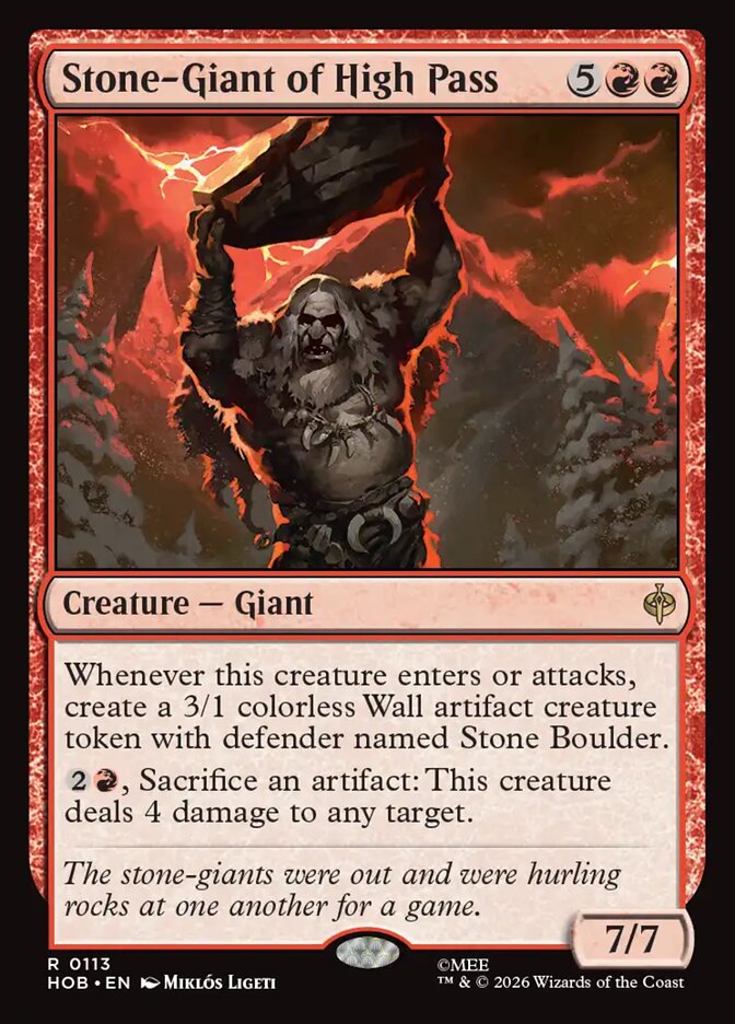 Stone-Giant of High Pass 113 (The Hobbit) - Foil