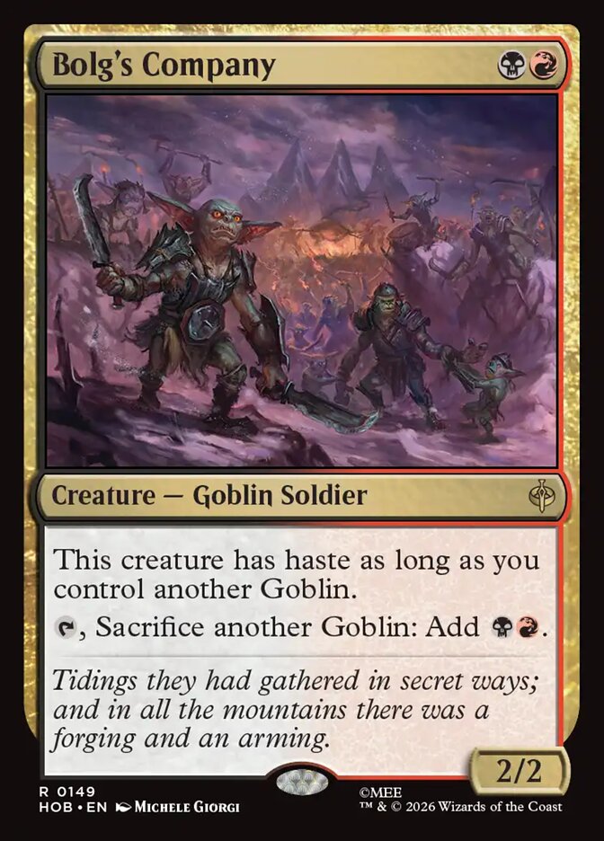 Bolg's Company 149 (The Hobbit) - Foil