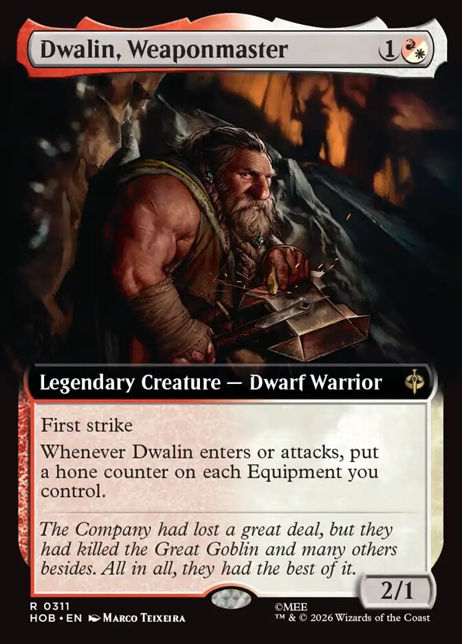 Dwalin, Weaponmaster 311 (The Hobbit) - Extended Art
