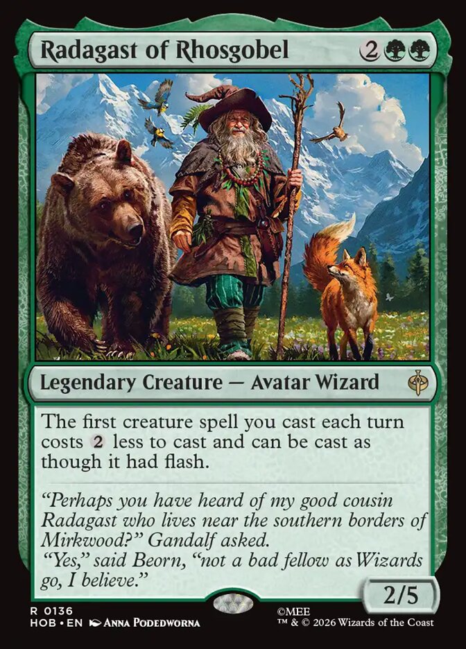 Radagast of Rhosgobel 136 (The Hobbit) - Foil