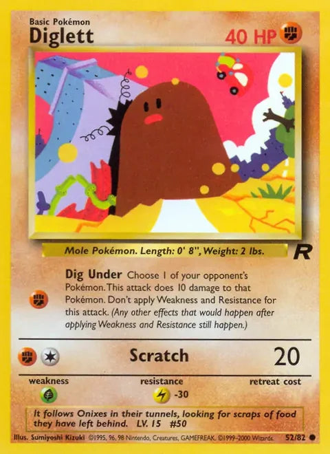 Diglett 52/82 (Team Rocket) - Unlimited