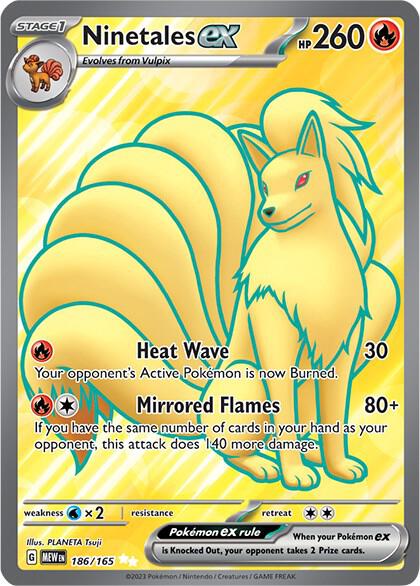 Ninetales ex 186 165 186/165 (SV: Scarlet & Violet 151) - Holofoil