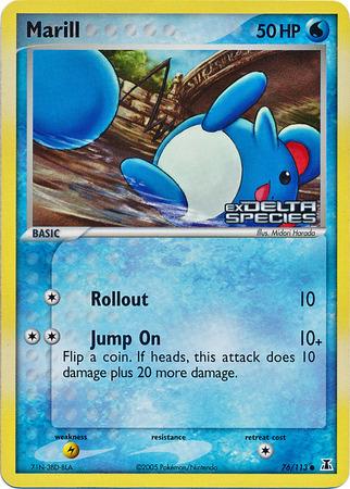 Marill 76/113 (Delta Species) - Reverse Holofoil