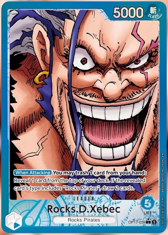 Rocks.D.Xebec OP17-039 (The World's Strongest Warriors) - Alternate Art Foil