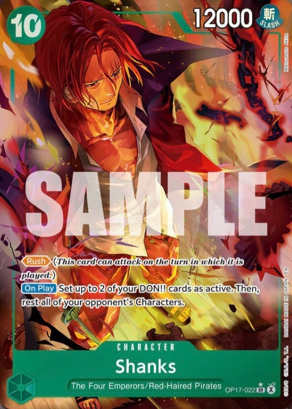 Shanks OP17-022 (The World's Strongest Warriors) - Alternate Art Foil