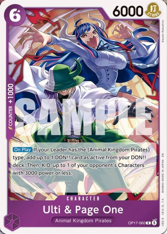 Ulti & Page One OP17-060 (The World's Strongest Warriors) - Foil