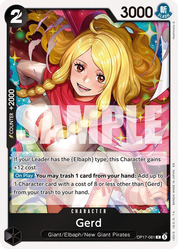 Gerd OP17-081 (The World's Strongest Warriors) - Foil