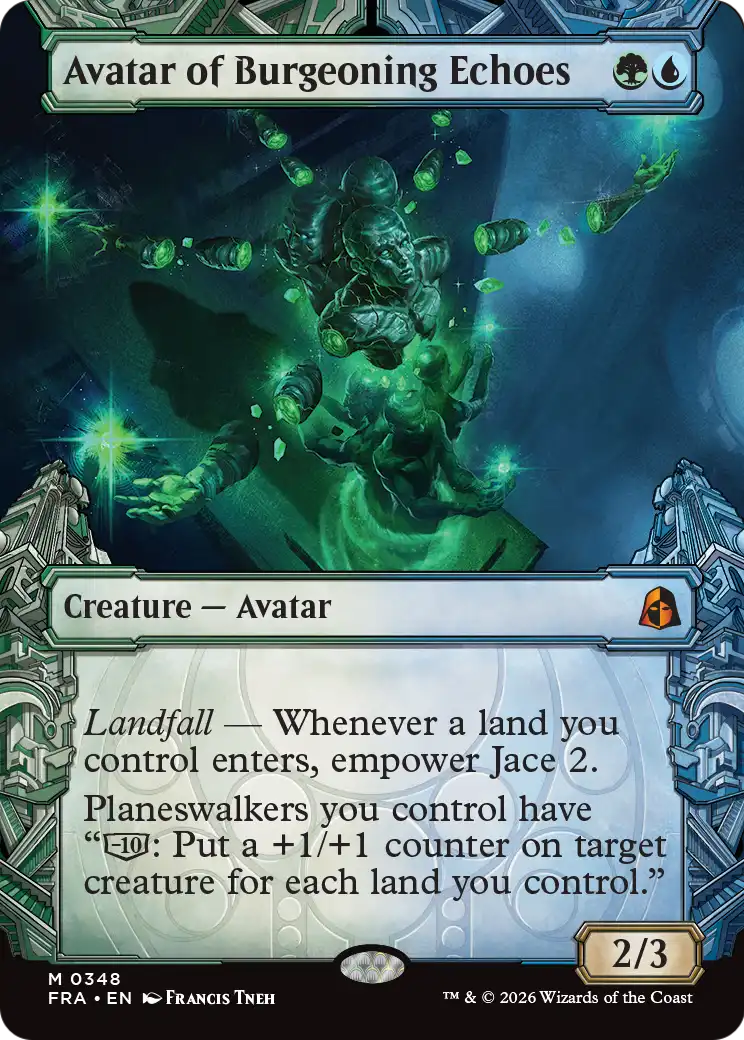 Avatar of Burgeoning Echoes 348 (Reality Fracture) - Showcase Foil