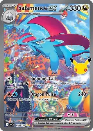 Salamence ex 156/128 (ME: 30th Celebration) - Holofoil
