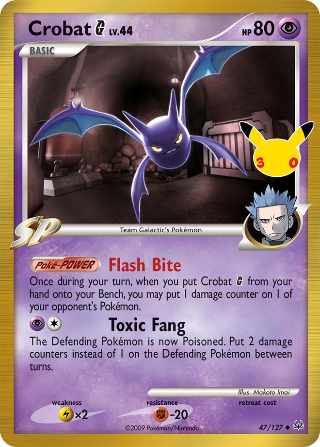 Crobat G 47/127 (ME: 30th Celebration Classic Collection) - Holofoil