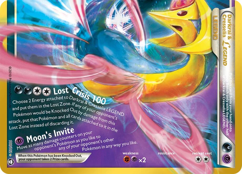 Darkrai and Cresselia Legend Bottom 100/102 (ME: 30th Celebration Classic Collection) - Holofoil