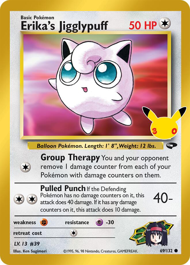 Erika's Jigglypuff 69/132 (ME: 30th Celebration Classic Collection) - Holofoil
