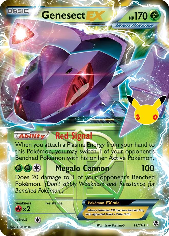 Genesect EX Team Plasma 11/101 (ME: 30th Celebration Classic Collection) - Holofoil