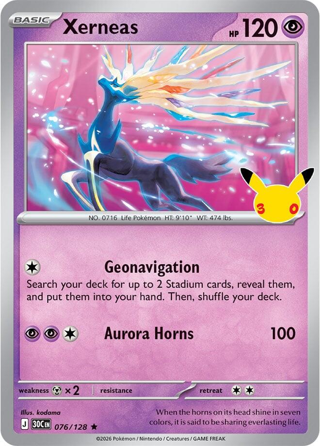 Xerneas 076/128 (ME: 30th Celebration) - Holofoil