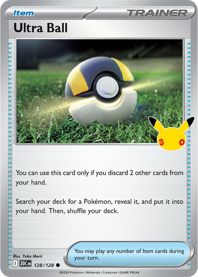 Ultra Ball 128/128 (ME: 30th Celebration) - Holofoil