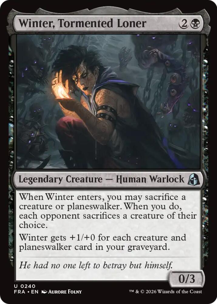 Winter, Tormented Loner 240 (Reality Fracture) - Foil