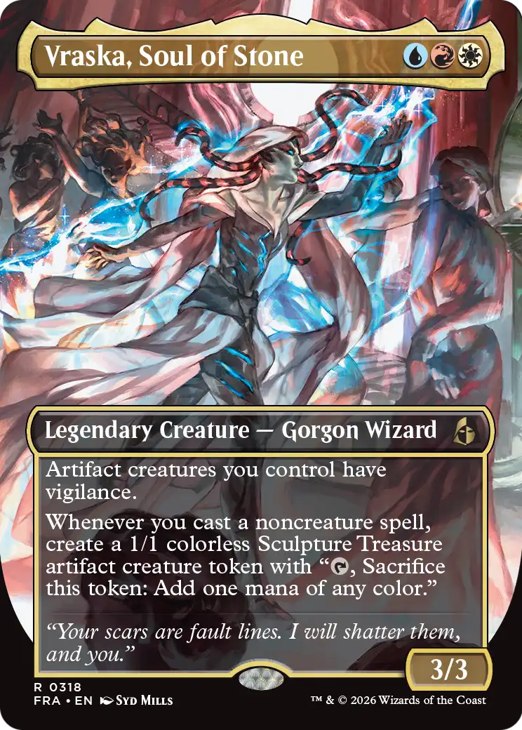 Vraska, Soul of Stone 318 (Reality Fracture) - Borderless