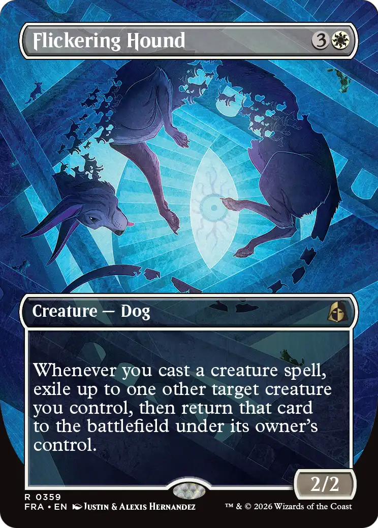 Flickering Hound 359 (Reality Fracture) - Borderless