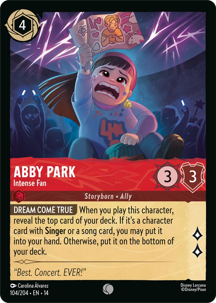 Abby Park, Intense Fan 104/204 (Hyperia City) - Cold Foil
