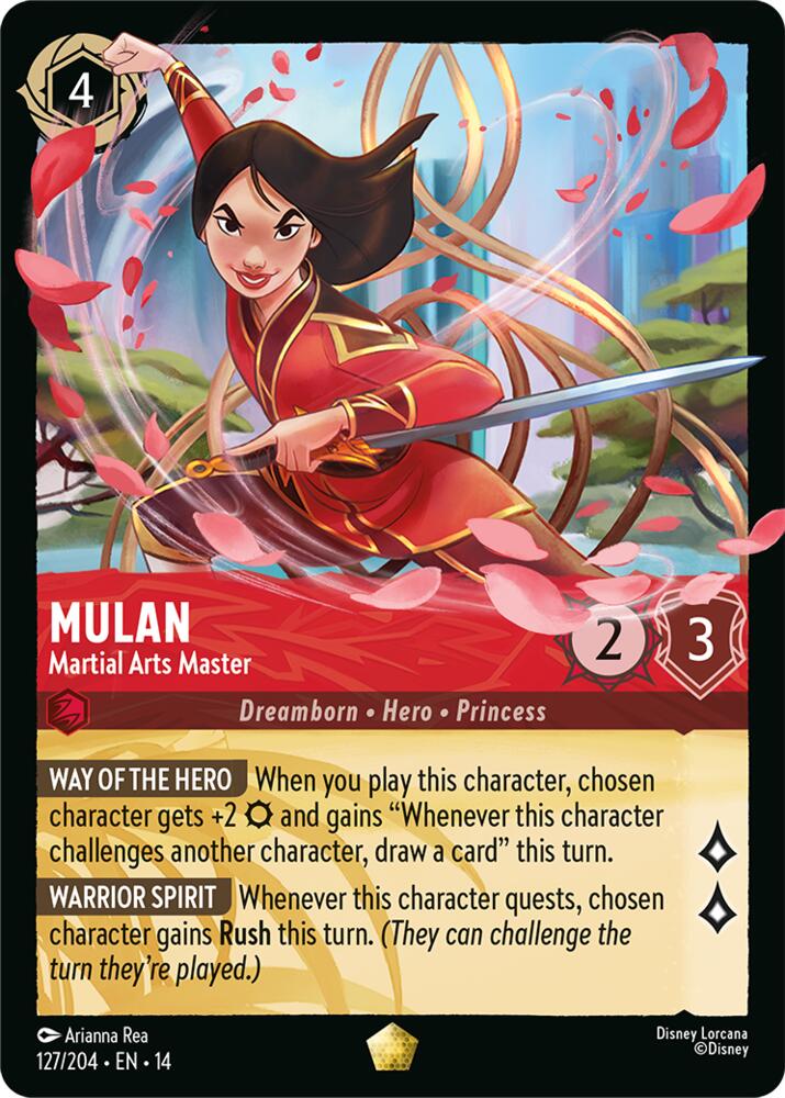Mulan, Martial Arts Master 127/204 (Hyperia City) - Cold Foil