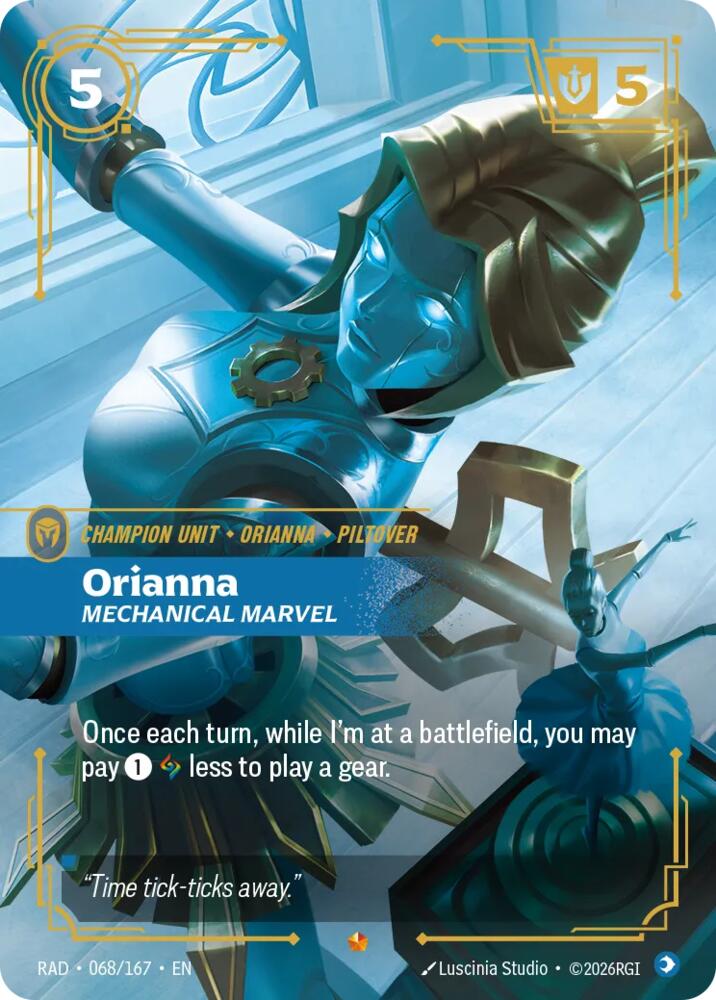Orianna - Mechanical Marvel 068/167 (Radiance) - Foil