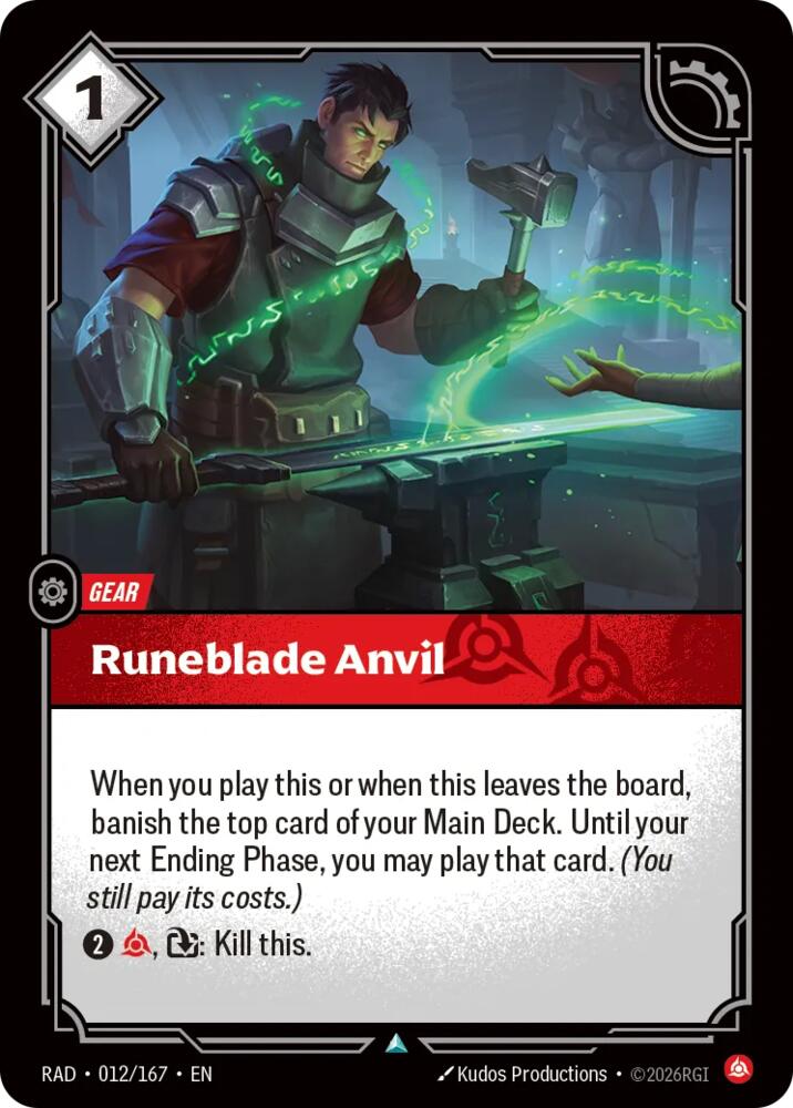 Runeblade Anvil 012/167 (Radiance)