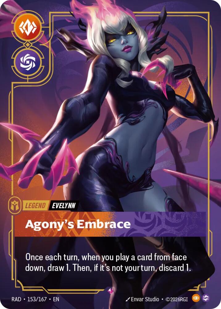 Evelynn - Agony's Embrace 153/167 (Radiance) - Foil