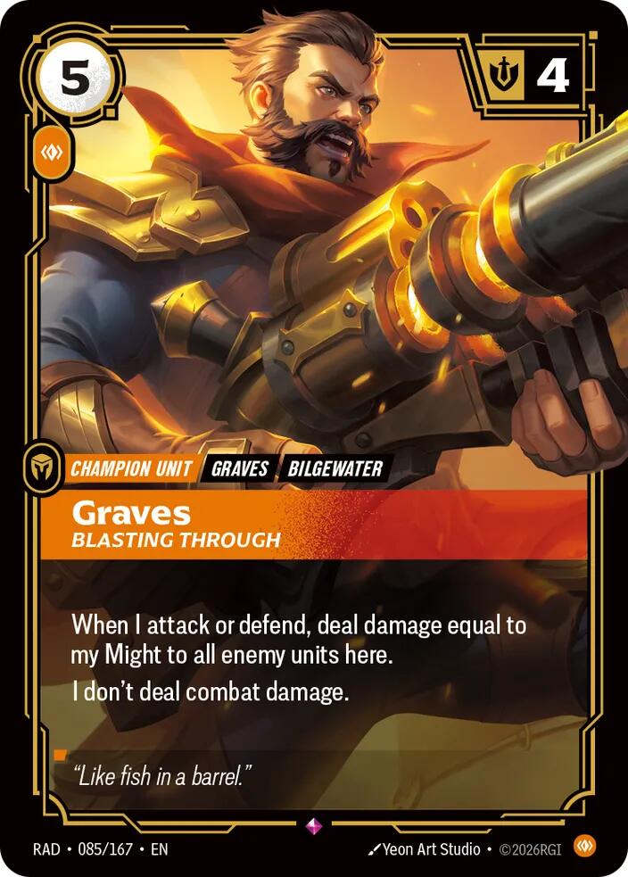 Graves - Blasting Through 085/167 (Radiance) - Foil