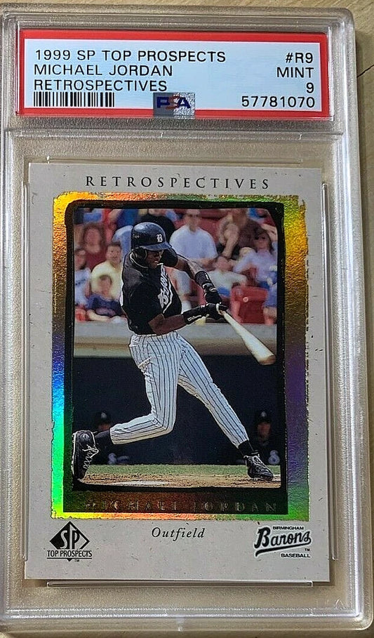 PSA 8 -1999 SP TOP PROSPECTS RETROSPECTIVES #R9 MICHAEL JORDAN