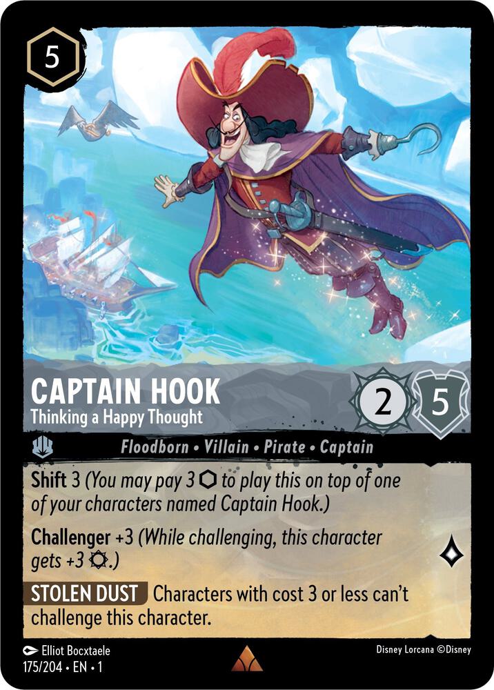 Captain Hook, Thinking a Happy Thought 175/204 (The First Chapter) - Cold Foil