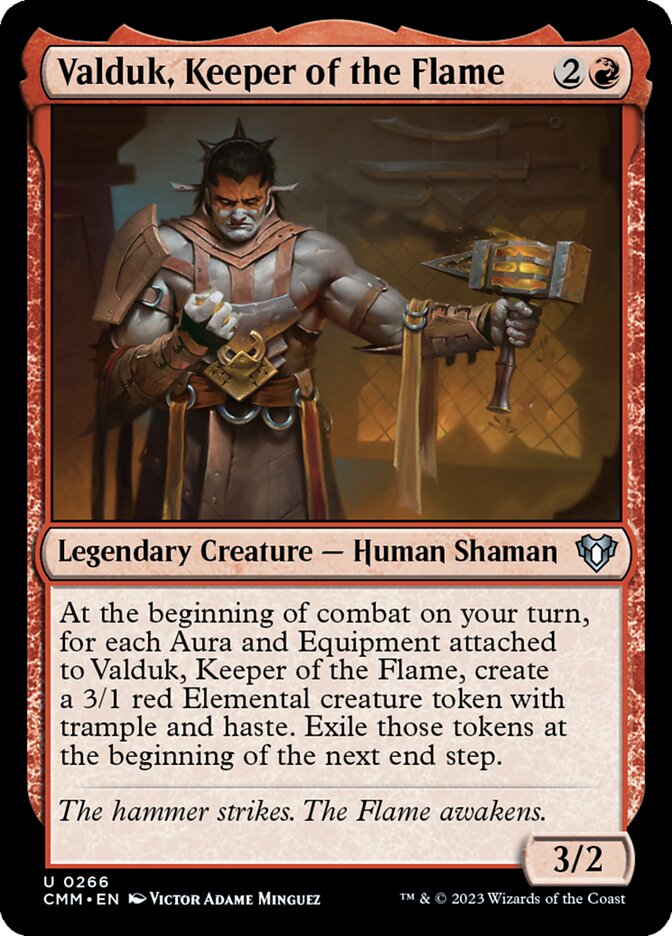 Valduk, Keeper of the Flame 266 (Commander Masters)
