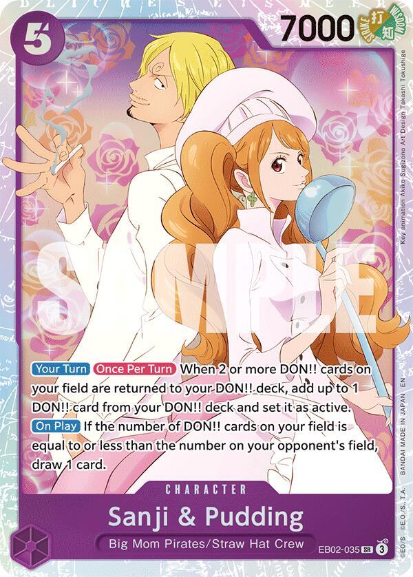 Sanji & Pudding EB02-035 (Extra Booster: Anime 25th Collection) - Foil