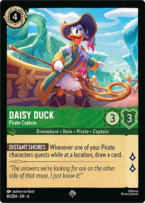 Daisy Duck, Pirate Captain 81/204 (Azurite Sea)